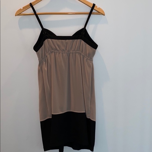 Silence + Noise Taupe and Black Slip Dress - Picture 3 of 3